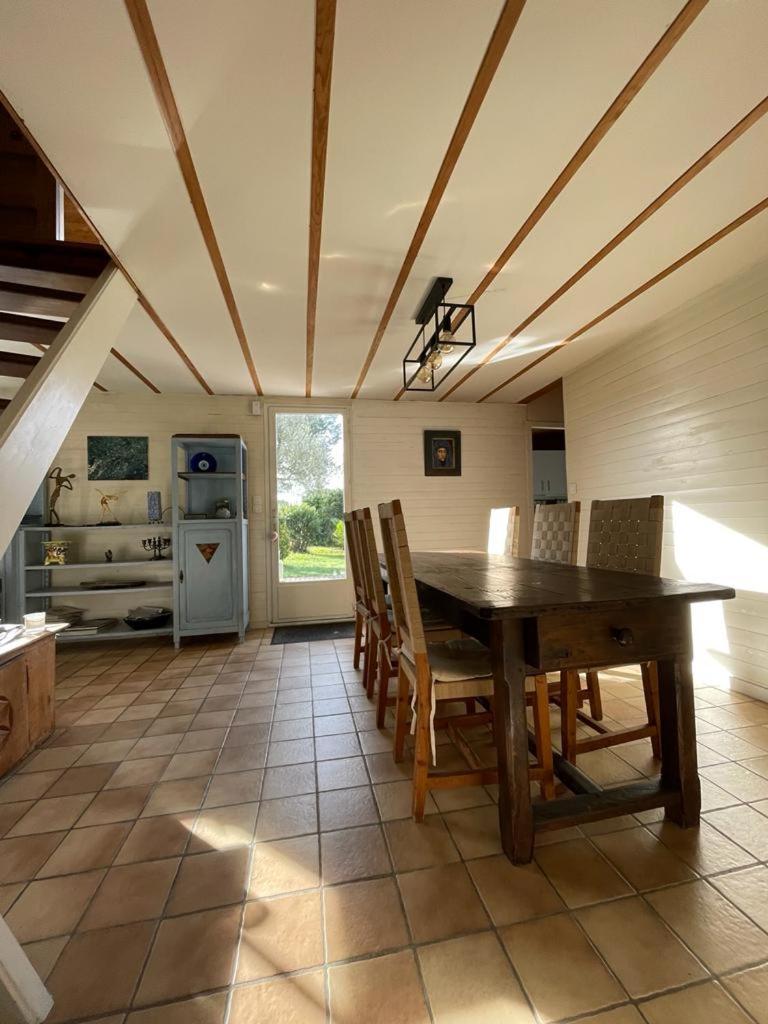 Maison Familiale En Bois Avec Piscine, Proche Du Bassin Gujan-Mestras Bagian luar foto